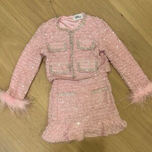 Lola + The Boys Pink Sequin Dance Costume